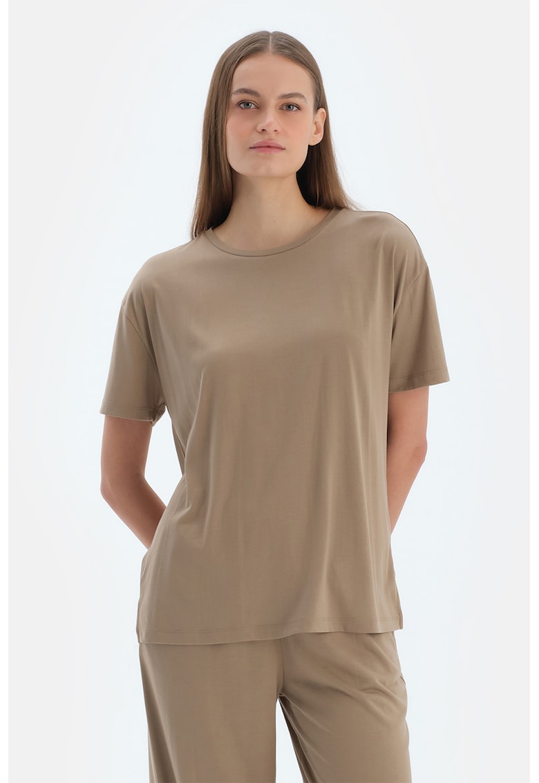 Tricou uni din amestec de modal