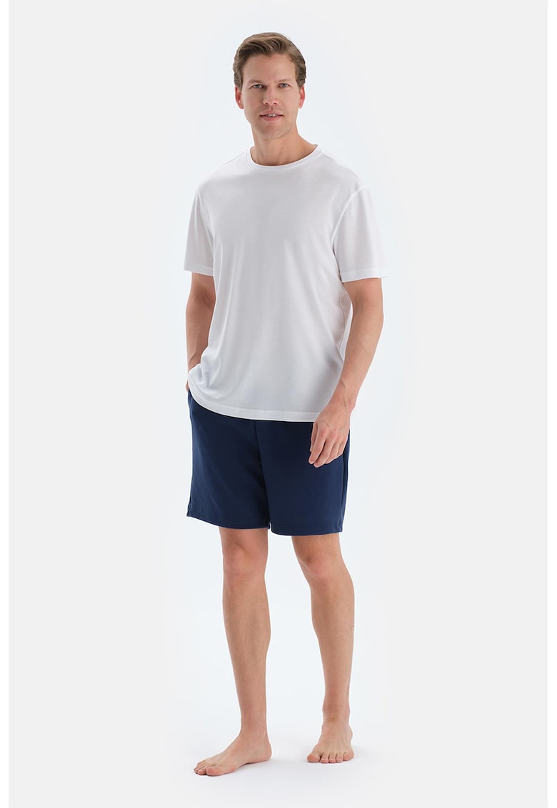 Pantaloni scurti de casa cu talie elastica