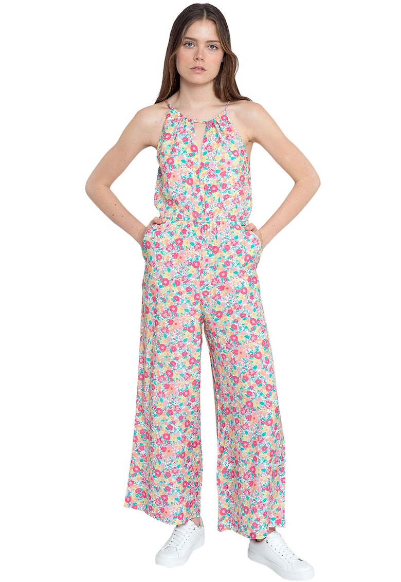Salopeta  Vicky cu imprimeu floral -