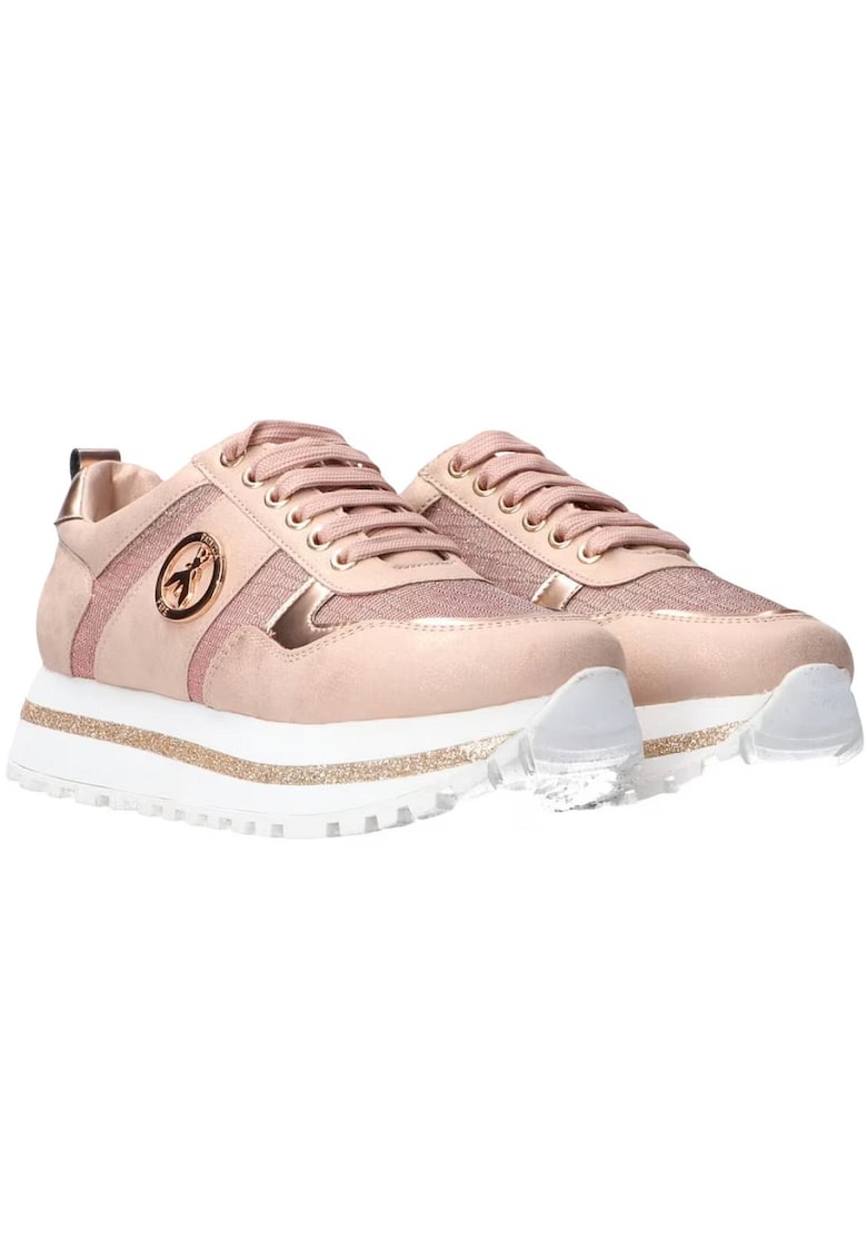Pantofi sport cu detalii din gleter Rosa Pantofi sport cu detalii din gleter Rosa