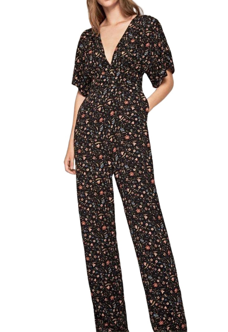 Salopeta lunga Lilian cu imprimeu floral -