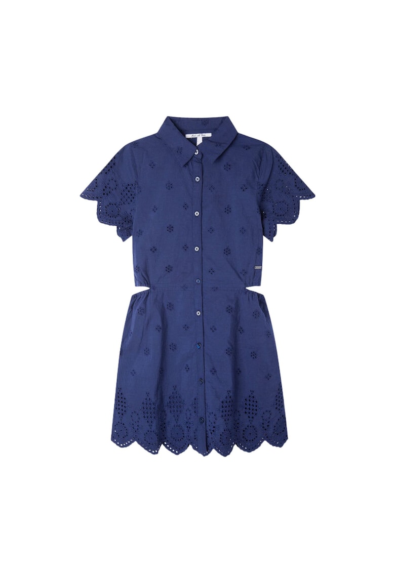 Rochie stil camasa cu decupaje laterale -