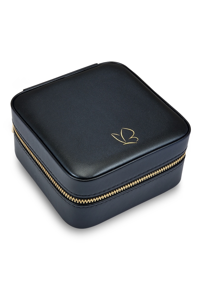 Cutie de bijuterii din piele ecologica cu fermoar