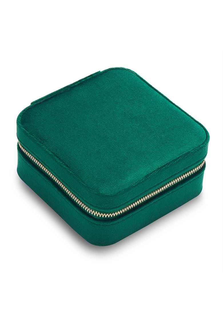 Cutie de bijuterii din catifea cu fermoar - pentru calatorii