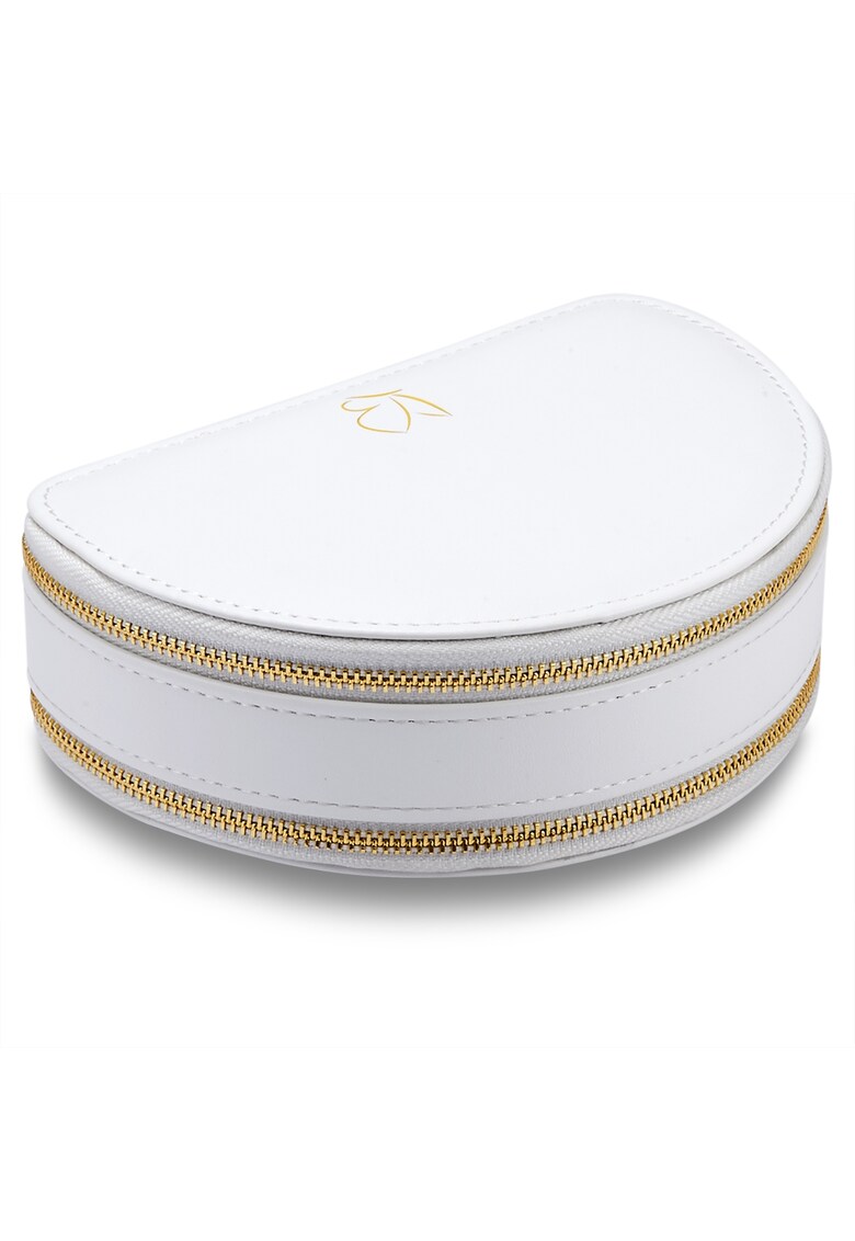 Cutie de bijuterii din piele ecologica - Alb