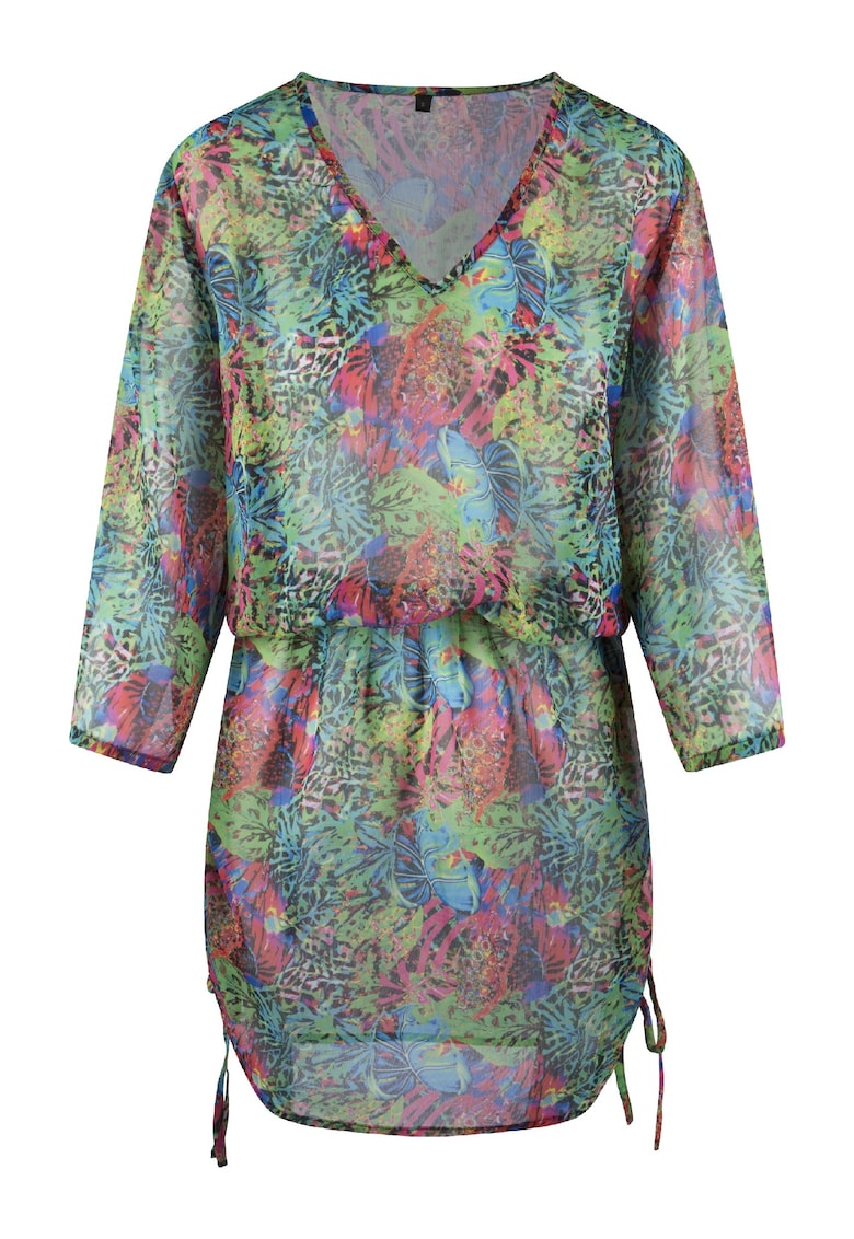 Rochie de plaja cu model si decolteu in V