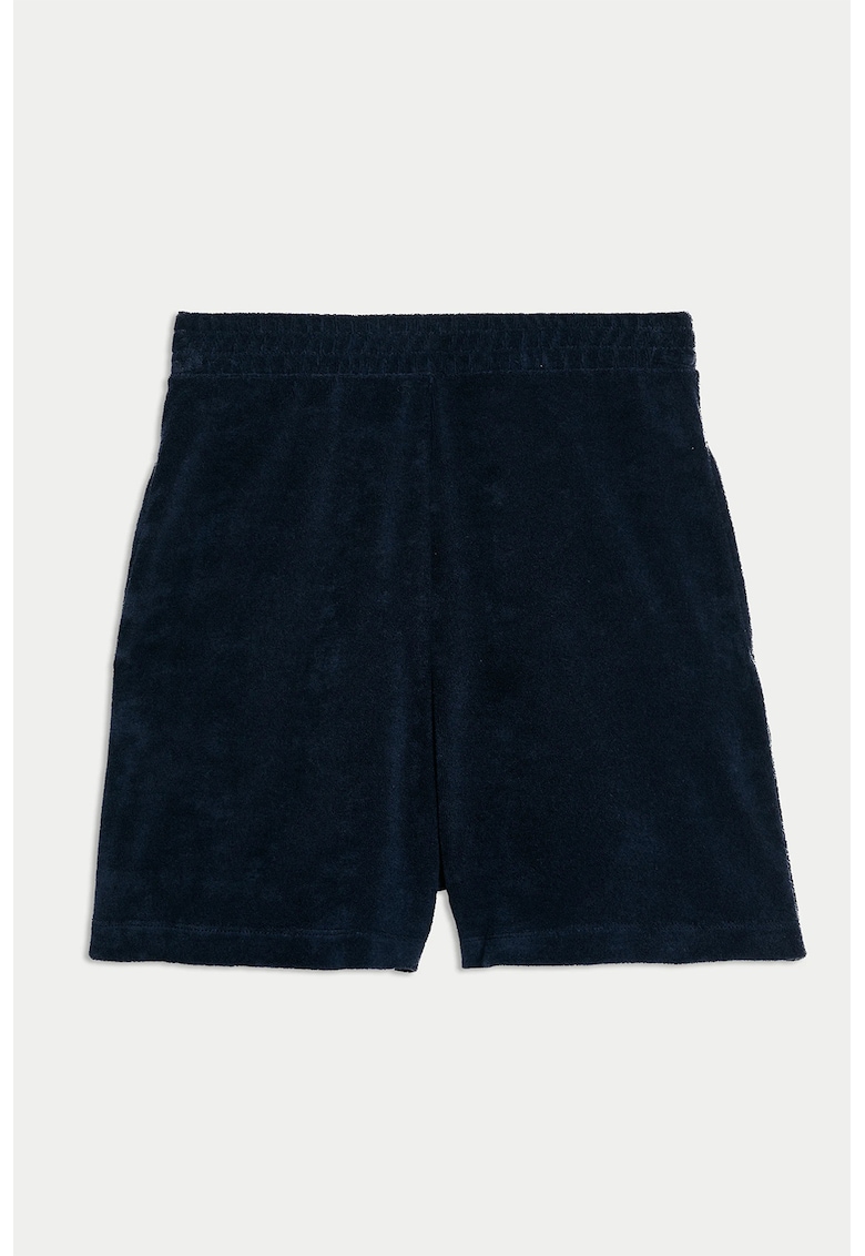Pantaloni scurti din amestec de in cu talie elastica