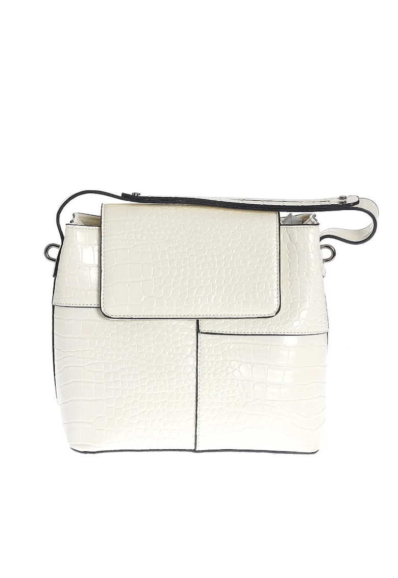 Geanta alba de umar cu maner fix