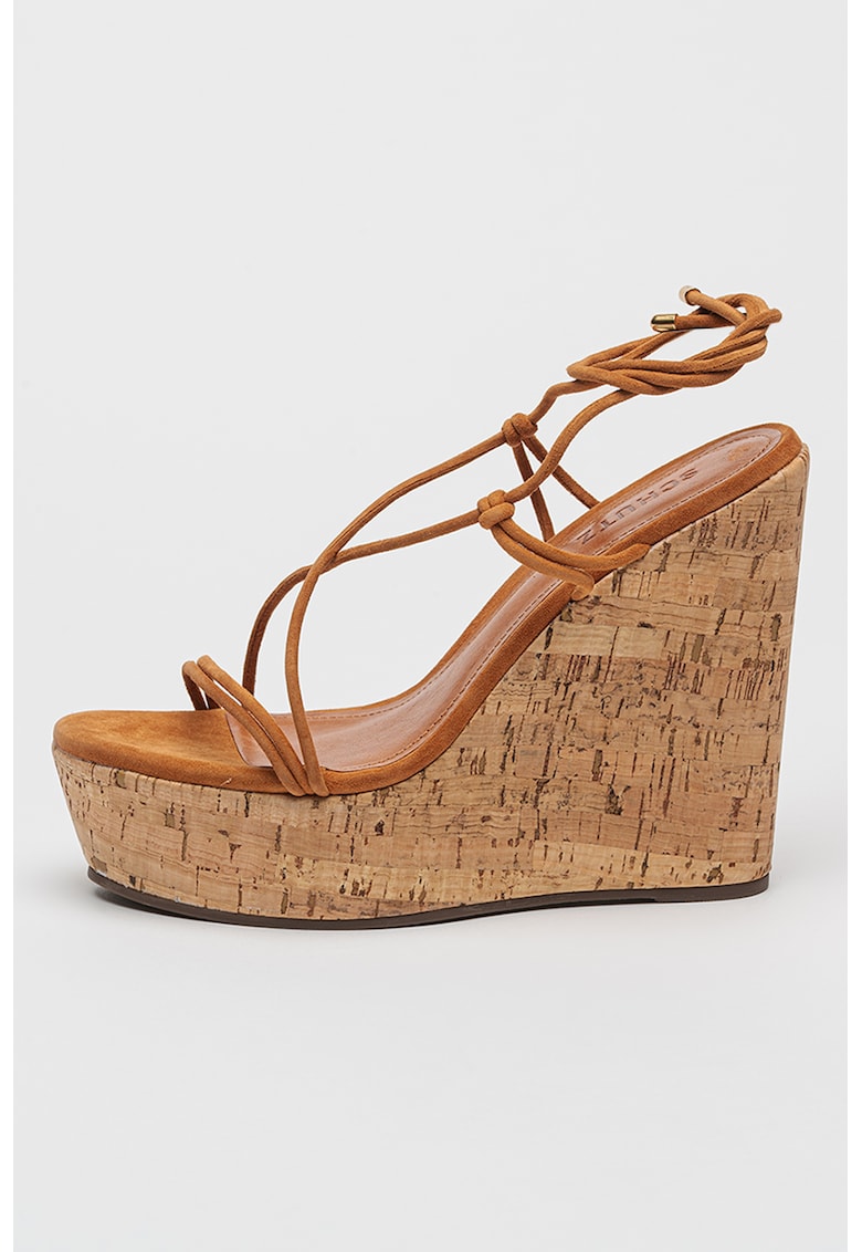 Sandale din piele cu talpa wedge Calabria