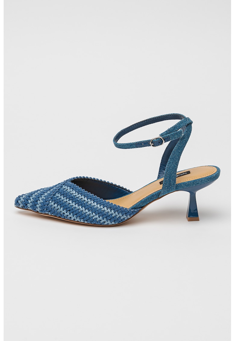 Pantofi cu vart ascutit si catarama Rossa