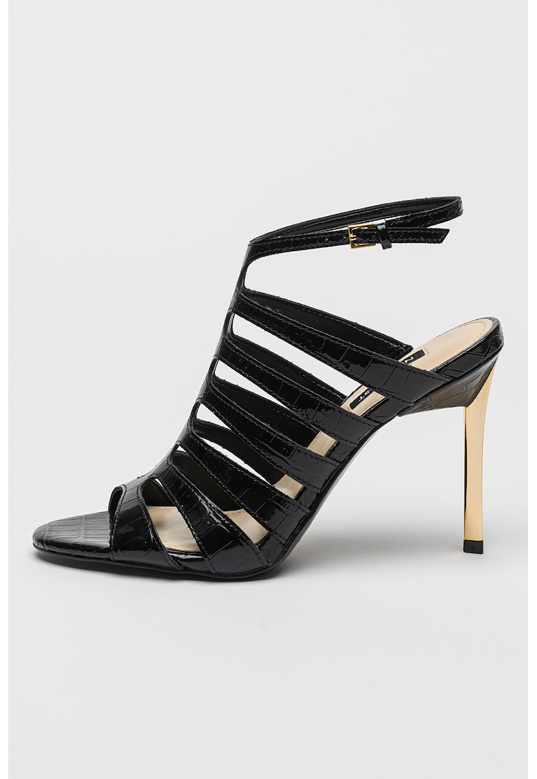 Sandale cu barete multiple si catarama Saleen