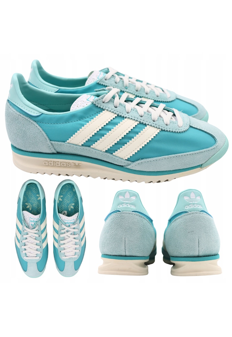 Pantofi Sportivi Dama - Originals - Sl 72 Og - Respirabili Si Confortabili - Amortizare - De Inalta Calitate - Durabili - Pentru Diverse - Alb cu albastru