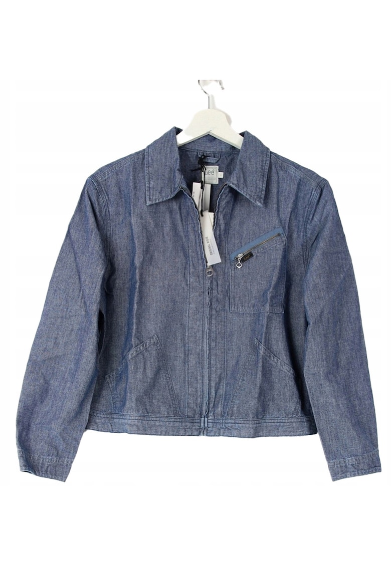 Jacheta Dama - 191 J Jacket - Marime M - Bumbac - Fermoar - Maneca Lunga - Regular Fit - 1 Bunzuar - High-Quality - Albastru