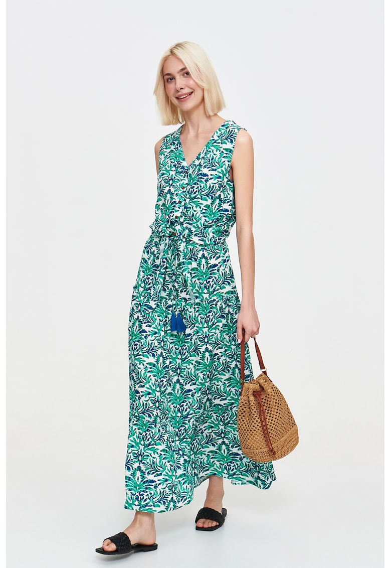 Top cu imprimeu floral si decolteu in V Top cu imprimeu floral si decolteu in V