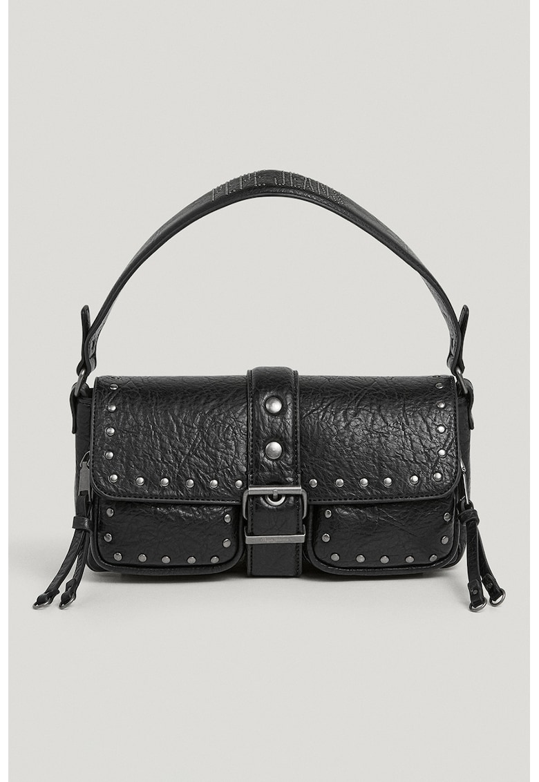 Geanta crossbody din piele ecologica - Negru
