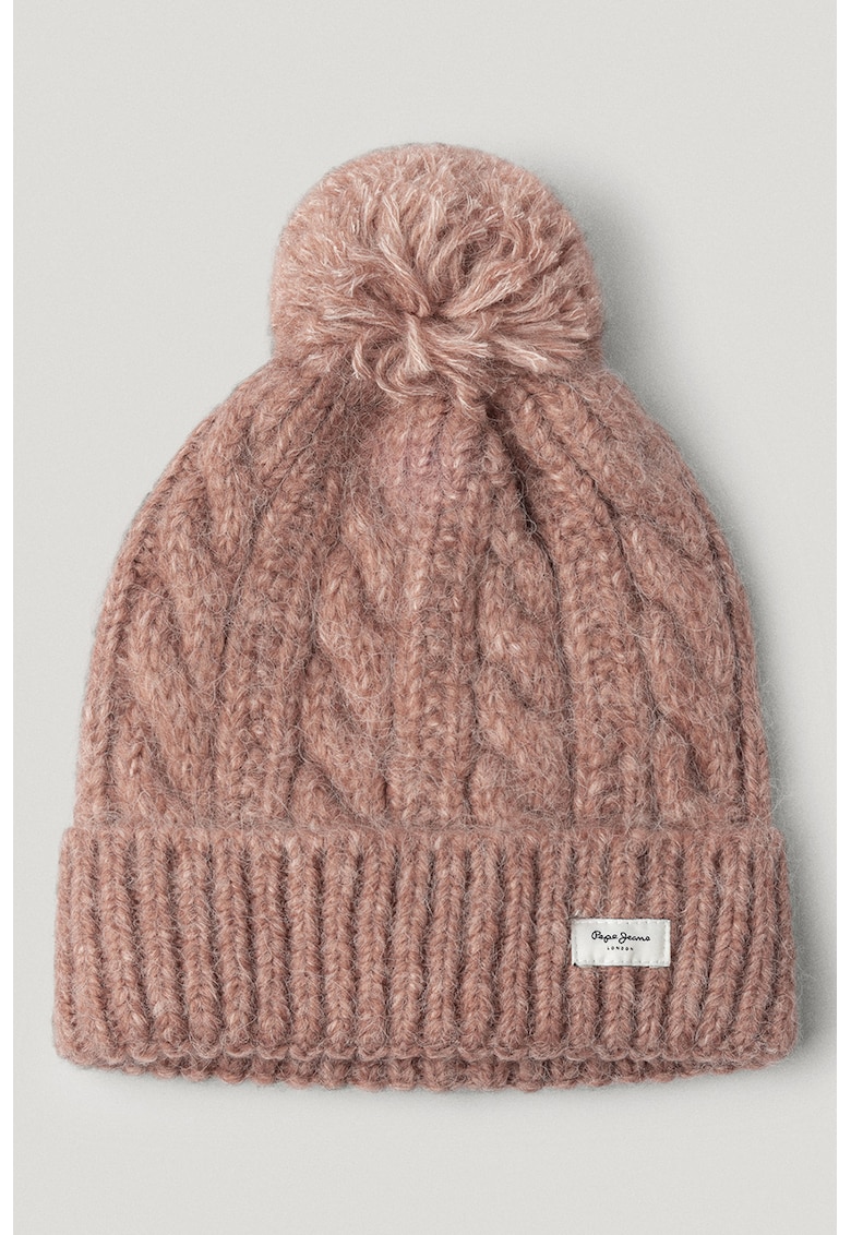 Caciula cu ciucure si design torsade