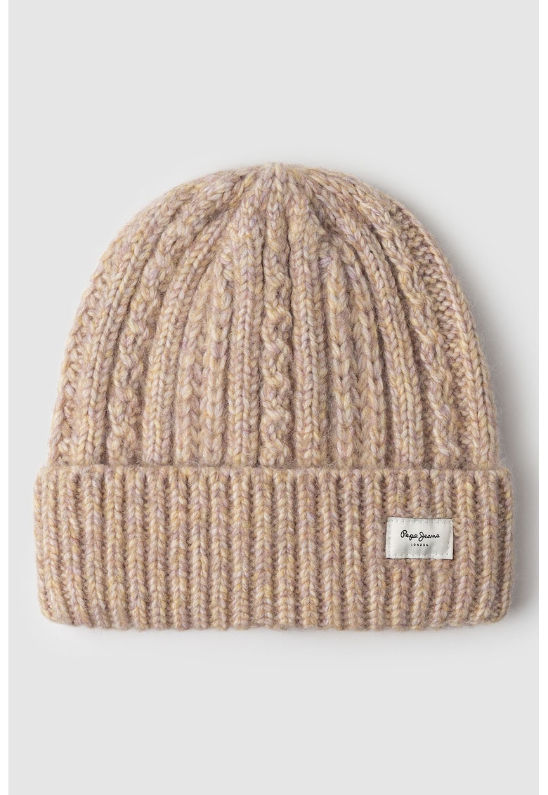 Caciula din tricot cu terminatie pliabila