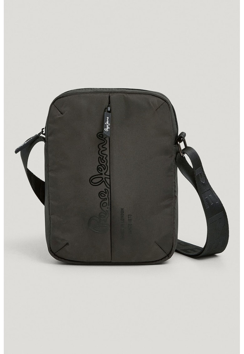 Geanta crossbody din material textil cu fermoar Geanta crossbody din material textil cu fermoar