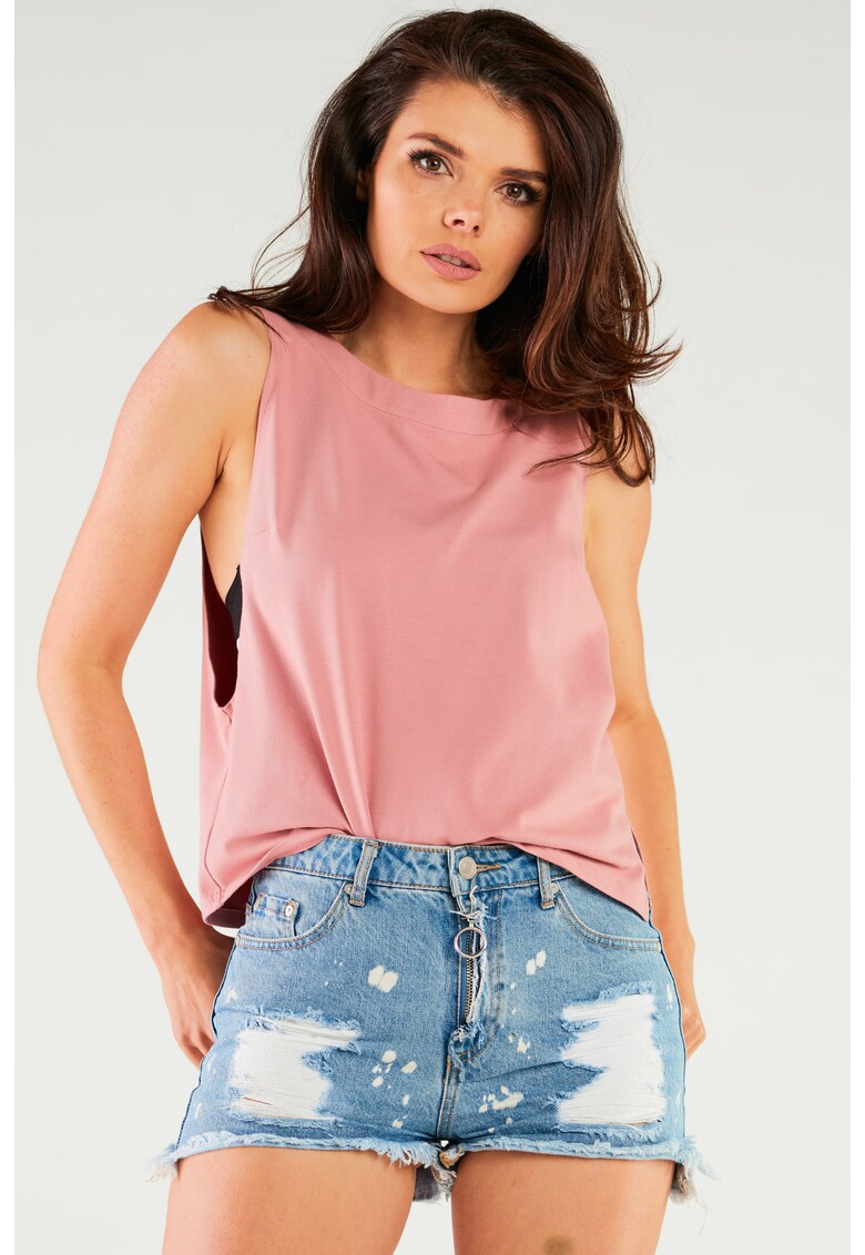 Bluza dama - M266 - bumbac moale - roz