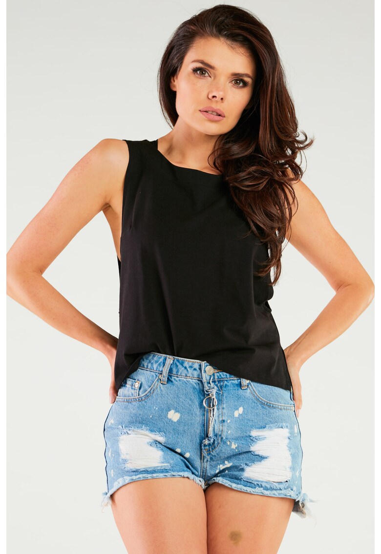 Bluza dama - M266 - bumbac - negru