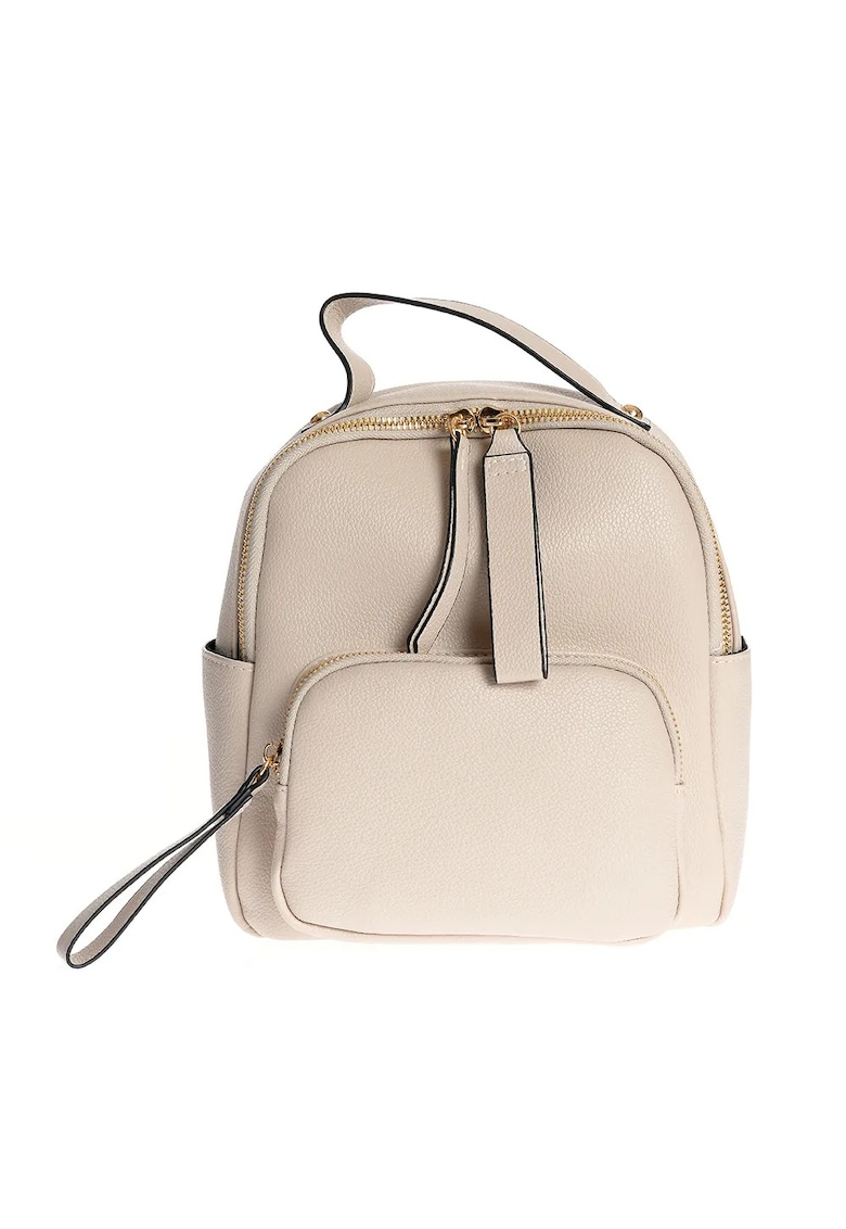 Rucsac bej cu buzunare laterale - Paris Rucsac bej cu buzunare laterale - Paris