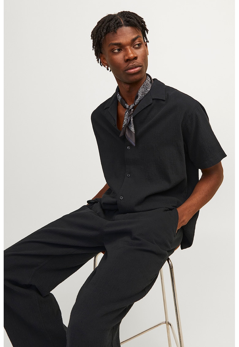 Camasa din bumbac cu maneci scurte