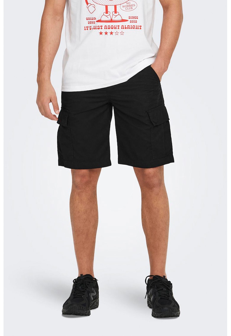 Pantaloni scurti din bumbac cu buzunare