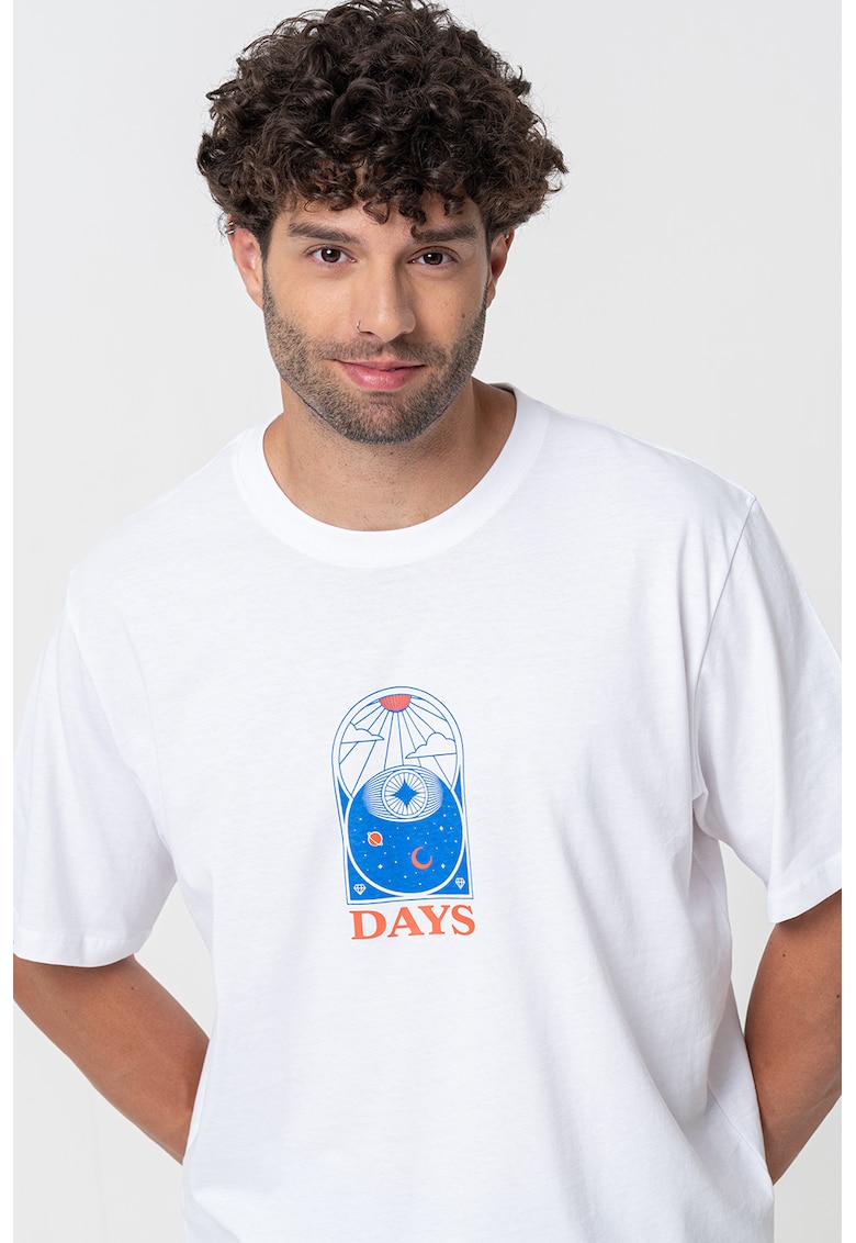 Tricou lejer cu imprimeu pe spate