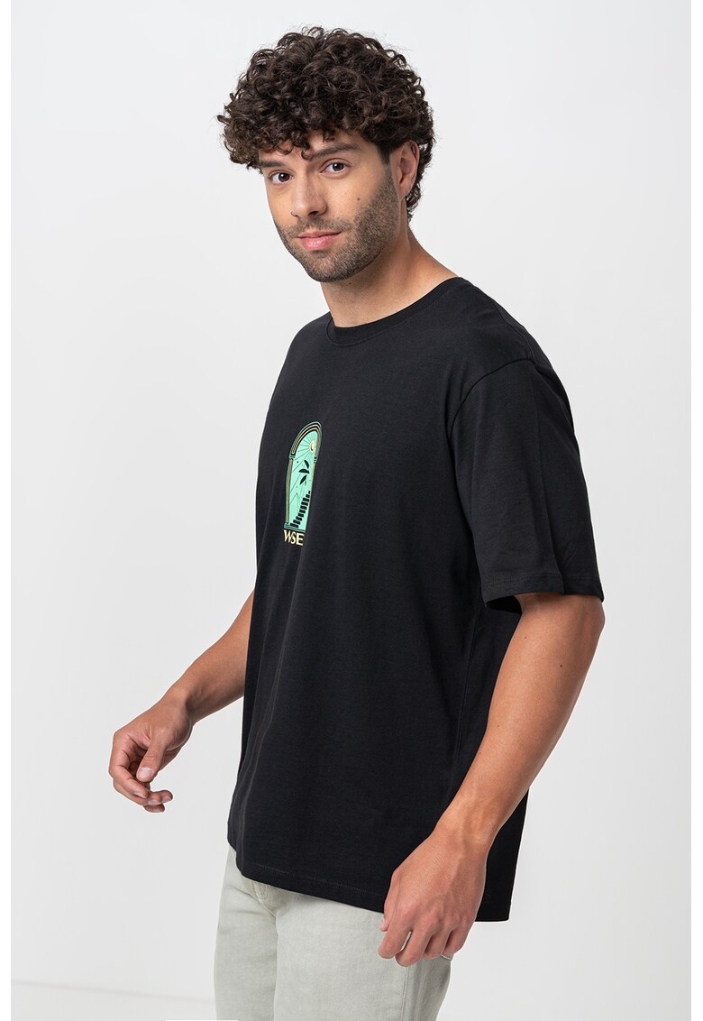 Tricou lejer cu imprimeu pe spate