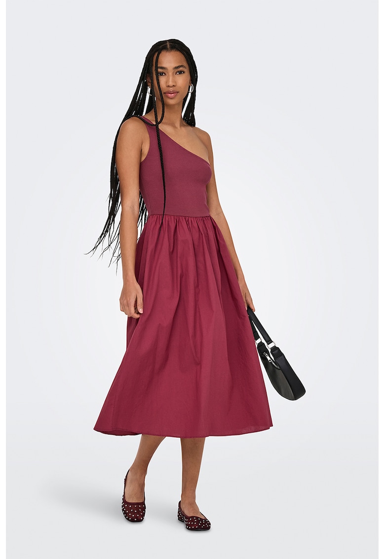 Rochie evazata din amestec de bumbac organic