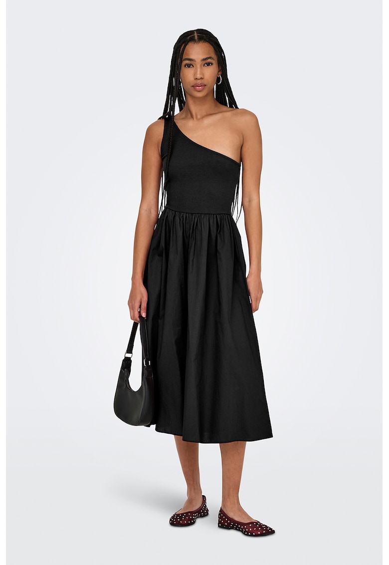 Rochie evazata din amestec de bumbac organic