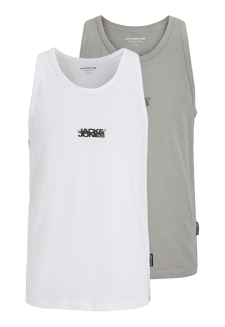 Set de tricouri de bumbac cu imprimeu - 2 piese