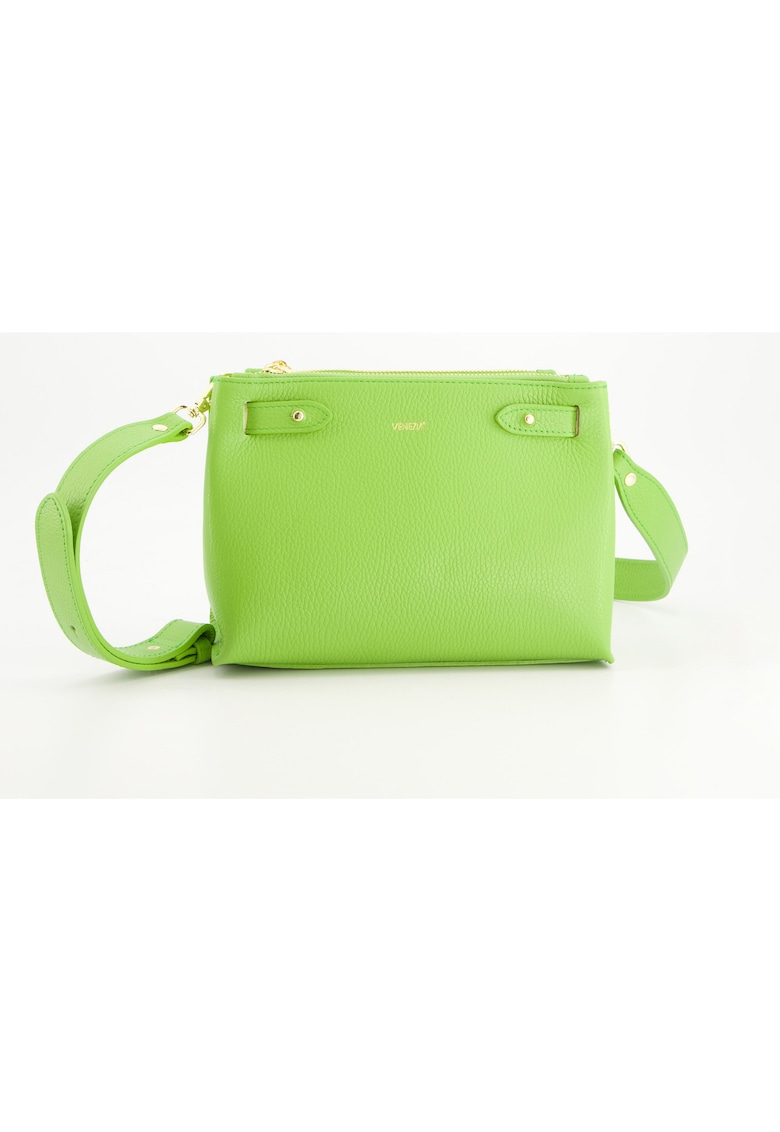 Geanta dama -  messenger - piele naturala - 25x18x7cm - curea