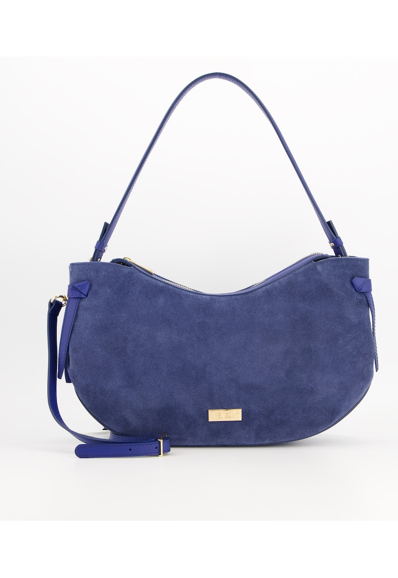 Geanta dama  model Messenger - piele intoarsa - 23x42x6 - - curea