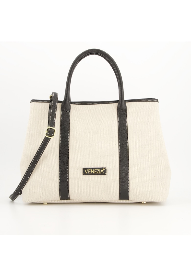 Geanta dama Shopper - bej - material sintetic - 28x37x14cm - curea detasabila 114cm Geanta dama Shopper - bej - material sintetic - 28x37x14cm - curea detasabila 114cm