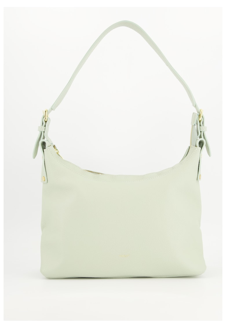 Geanta de umar - model Shopper - piele naturala - verde - 37x26x12cm - 3 buzunare interioare - manere de 60cm Geanta de umar - model Shopper - piele naturala - verde - 37x26x12cm - 3 buzunare interioare - manere de 60cm