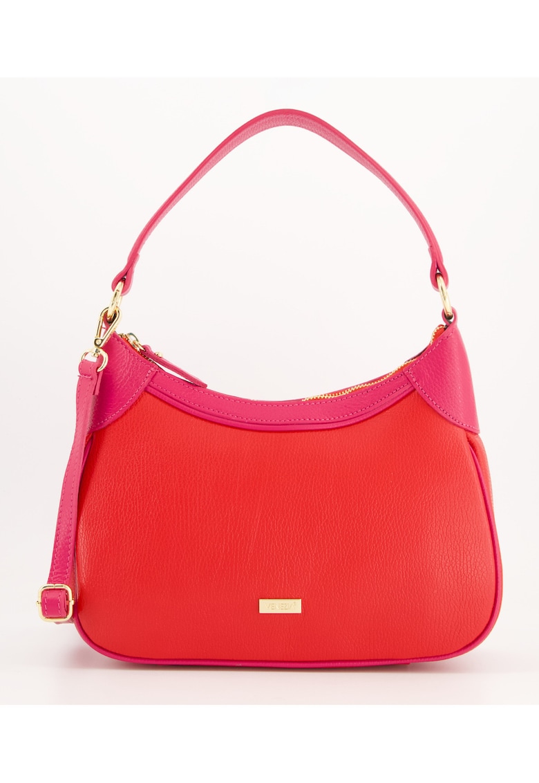 Geanta de umar - rosie - piele naturala - 3 compartimente interioare - dimensiuni 24x31x8 -5cm