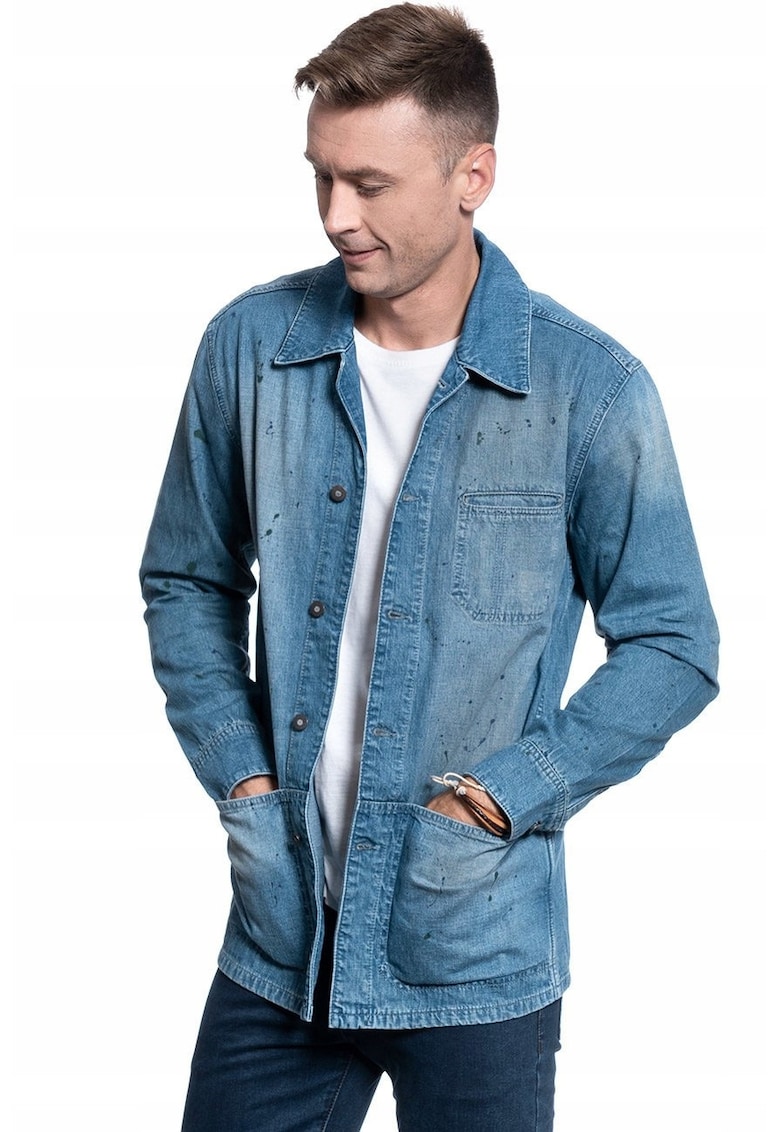 Jacheta Din Denim - Corrado - Croi Regular - Inchidere: Nasturi - Compozitie Material: 100% Bumbac - Numar De Buzunare: 3 - M Intl - Albastru