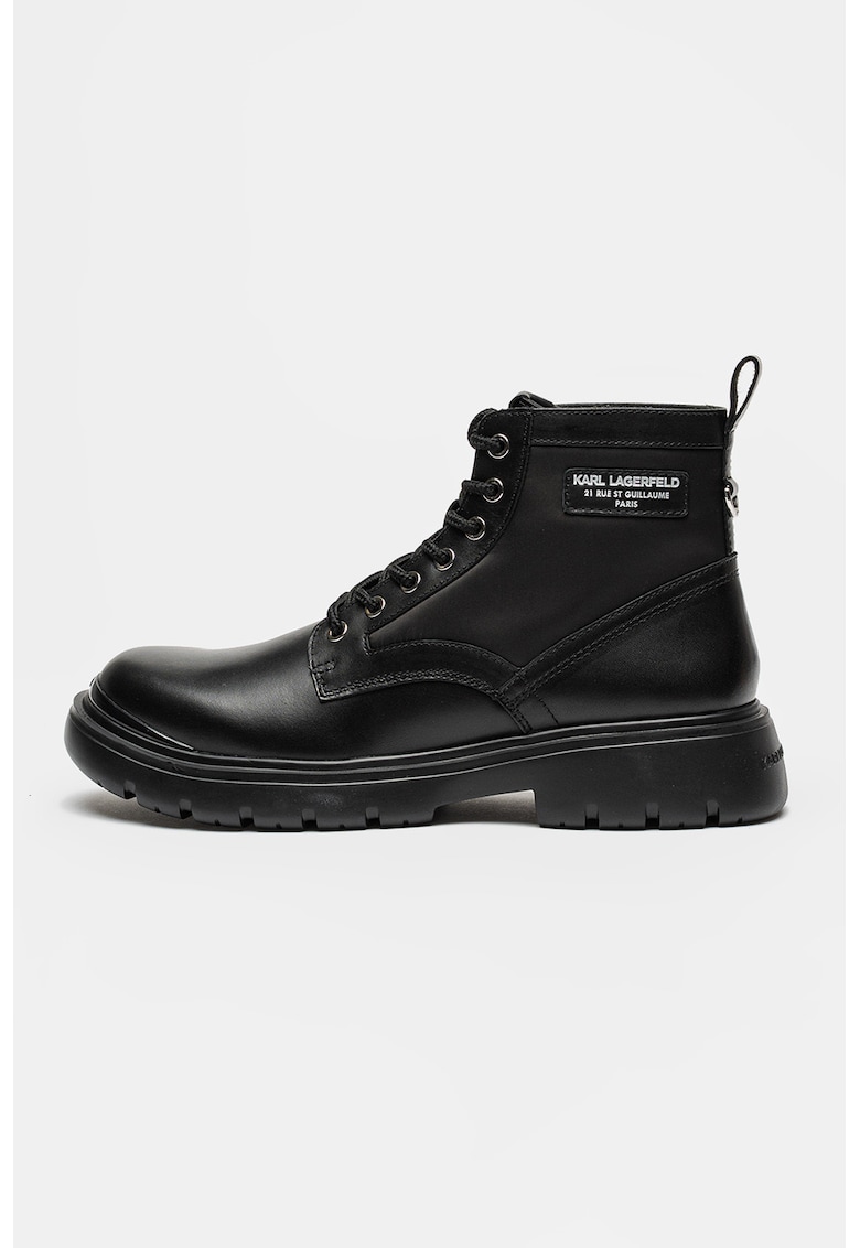 Bocanci din piele Mason 6 - Negru