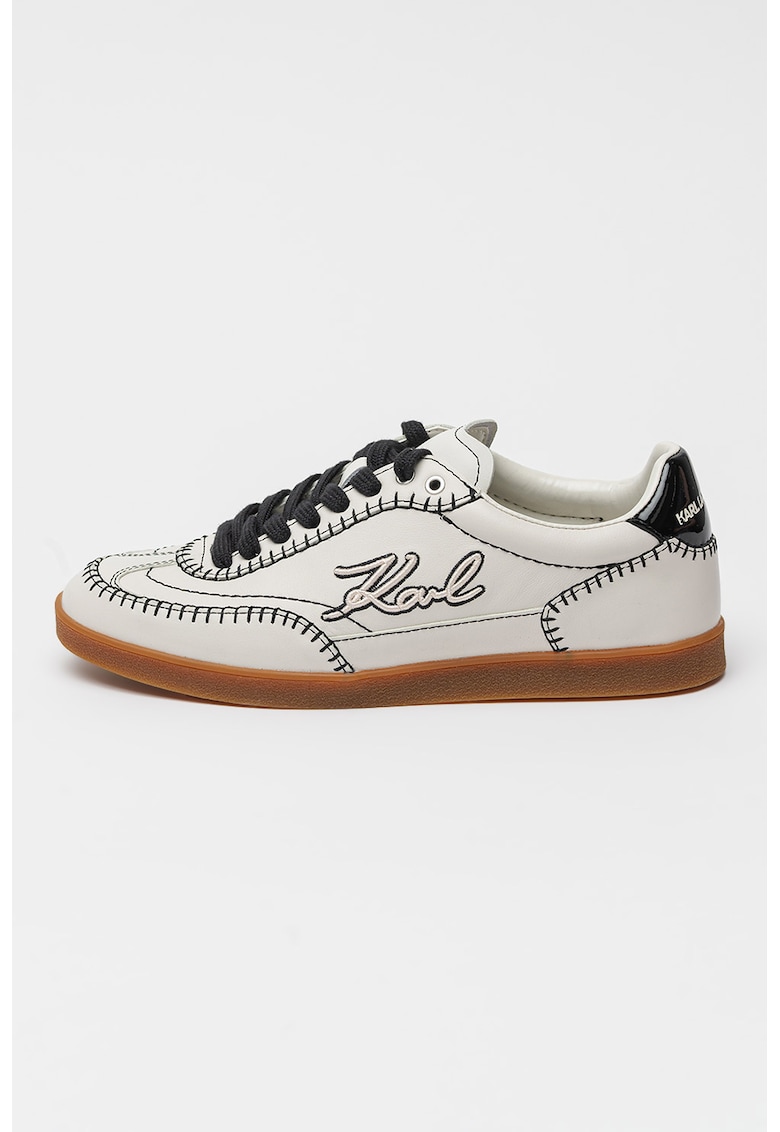 Pantofi sport din piele cu logo brodat Kandidate Pantofi sport din piele cu logo brodat Kandidate