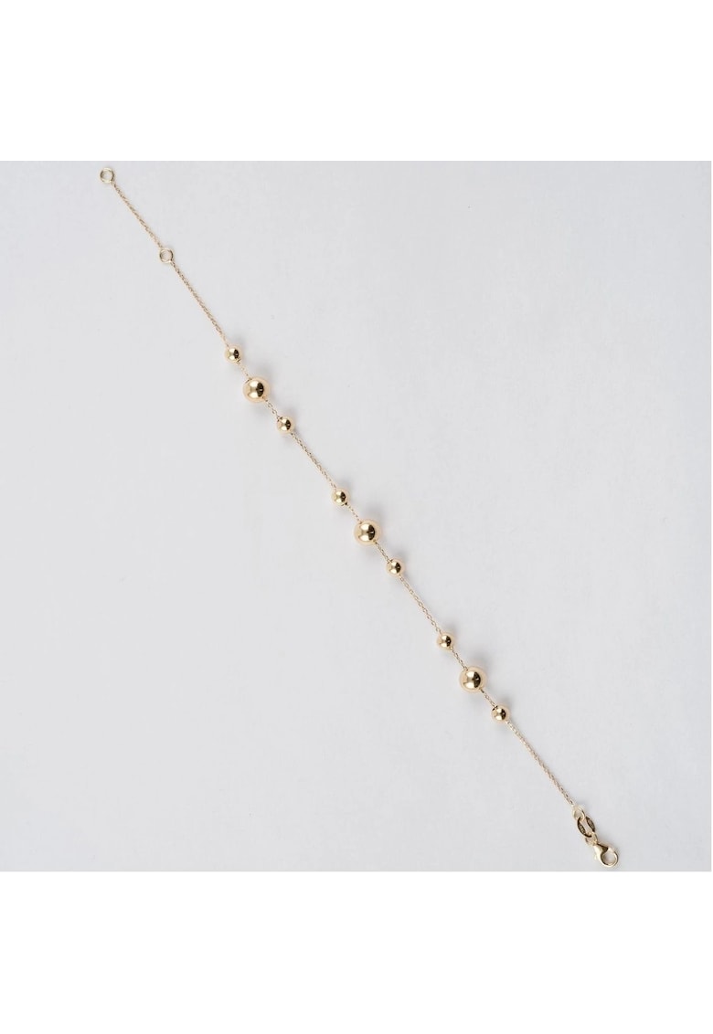 Bratara din Aur Galben de 18 kt cu Bile - Ajustabila - 1.52g