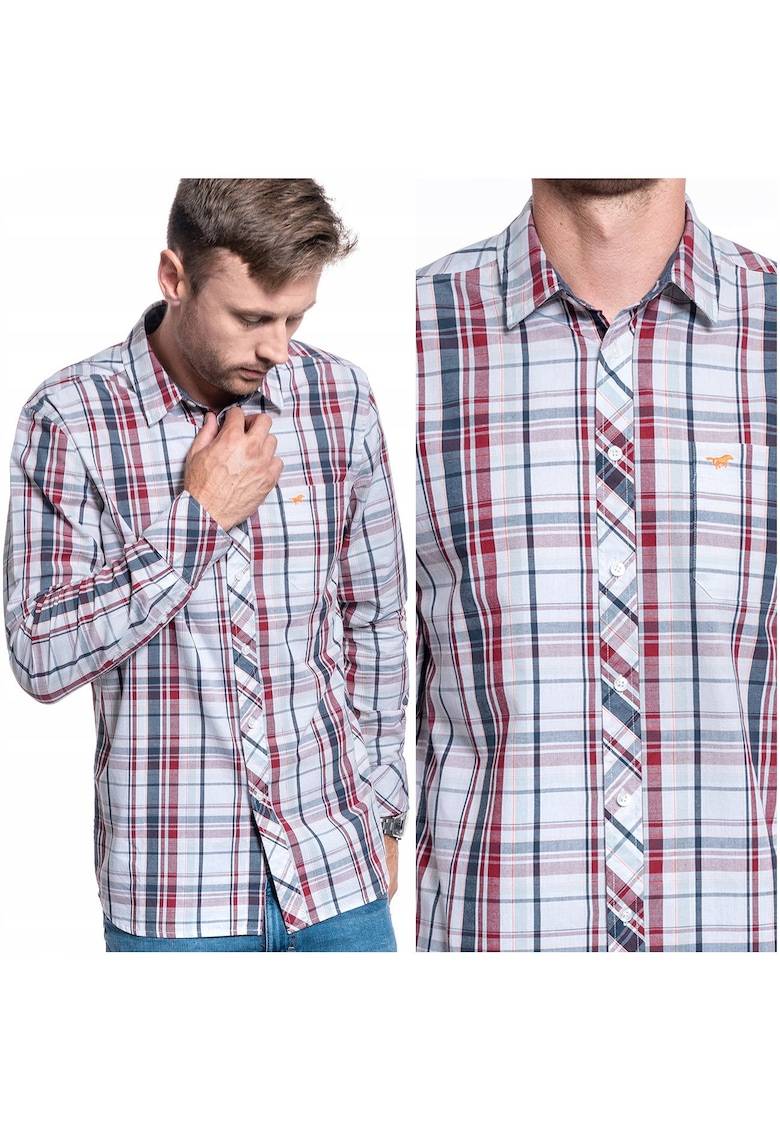 Camasa Barbati - Clemens Kc Check - Croi: Regular Fit - Inchidere: Nasturi - Compozitie Material: 100% Bumbac - Numar De Buzunare: 1 - M Intl - Multicolor