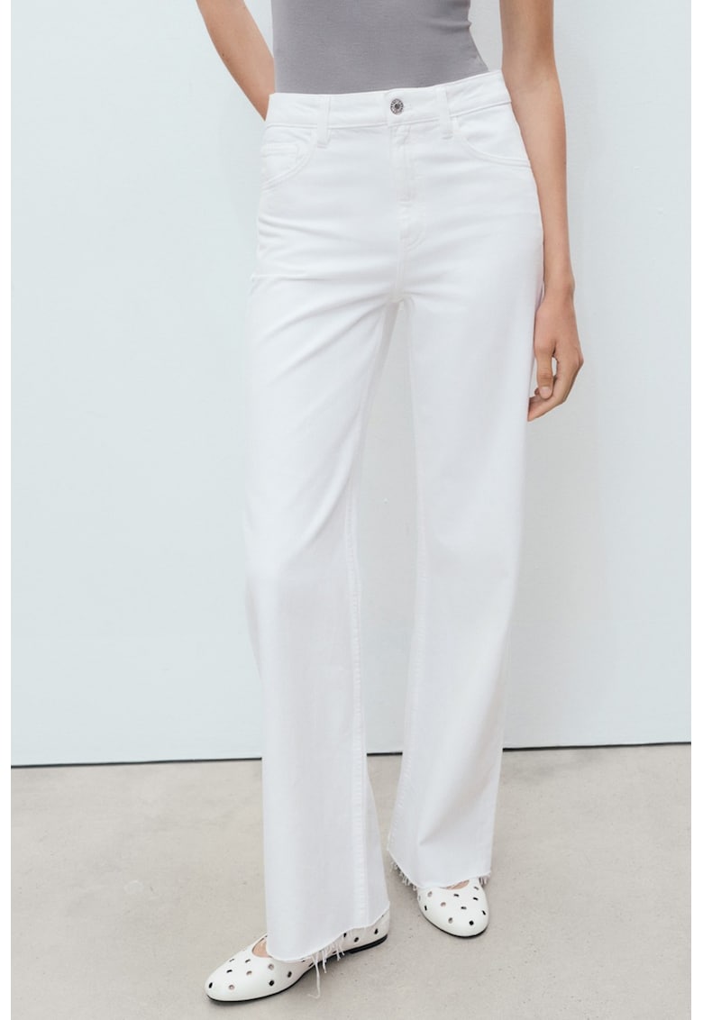 Blugi cu croiala ampla Danila - Alb optic
