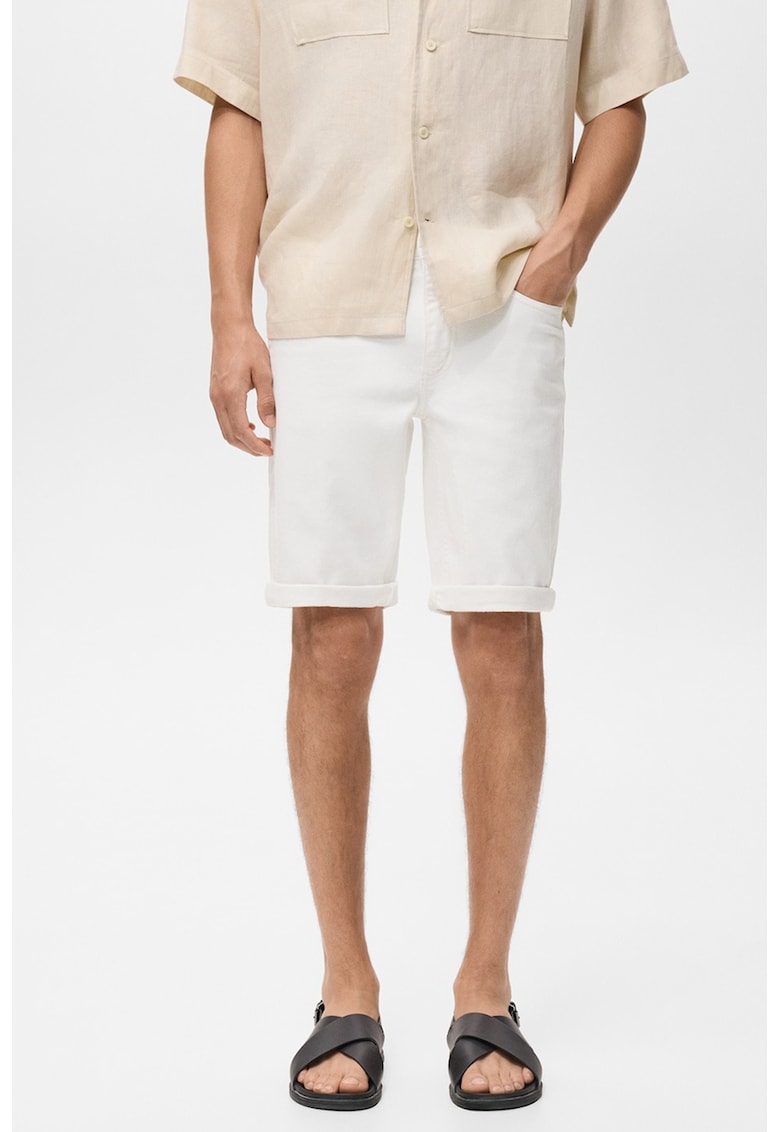 Bermude slim fit din denim