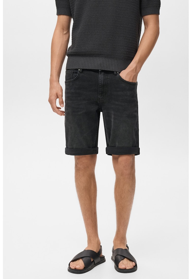 Bermude slim fit din denim