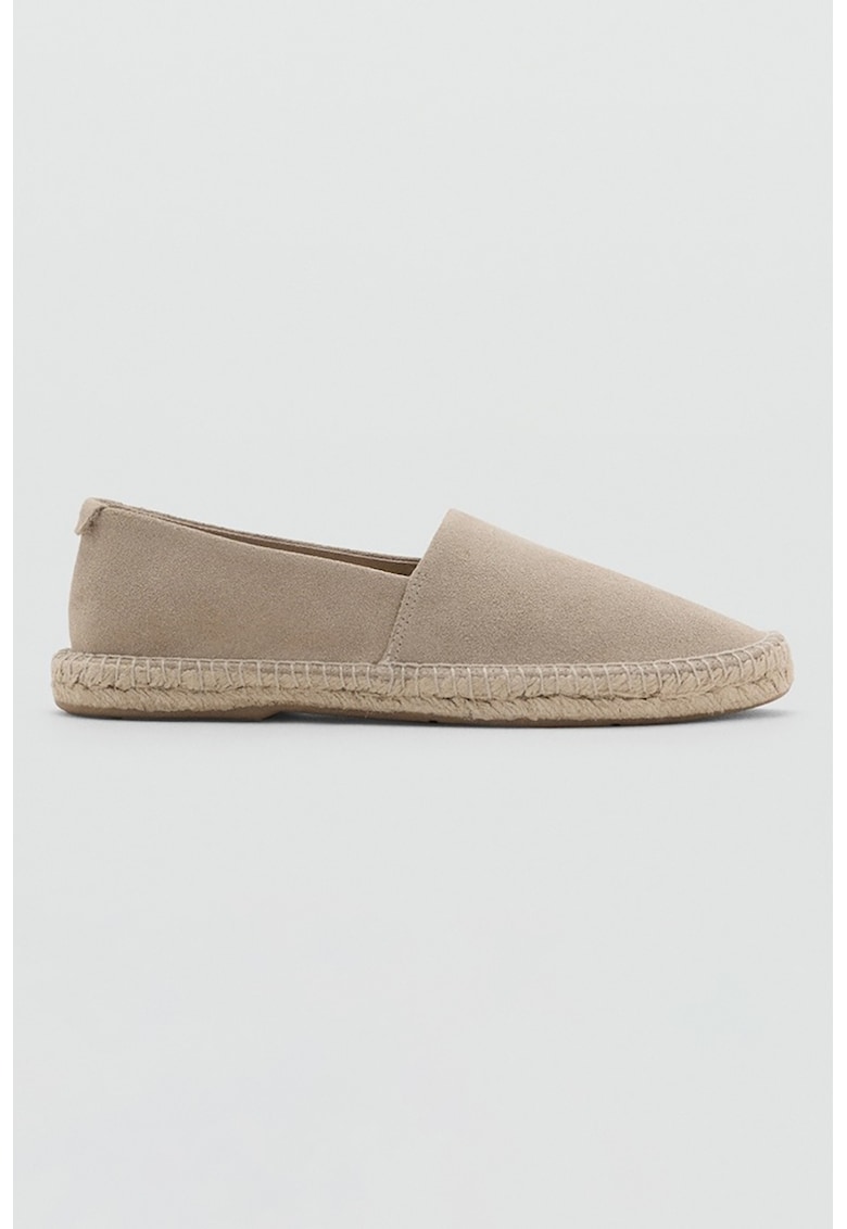 Espadrile de piele intoarsa