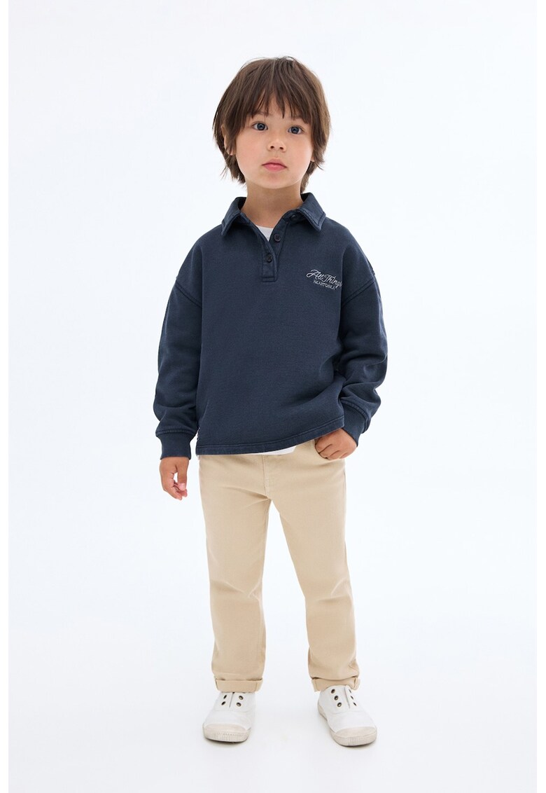 Blugi regular fit cu talie medie - Bej