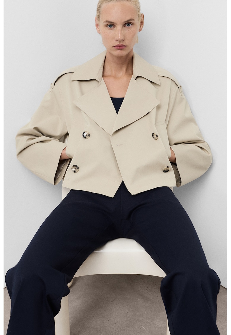 Pantaloni slim fit cu talie medie - Albastru ultramarin