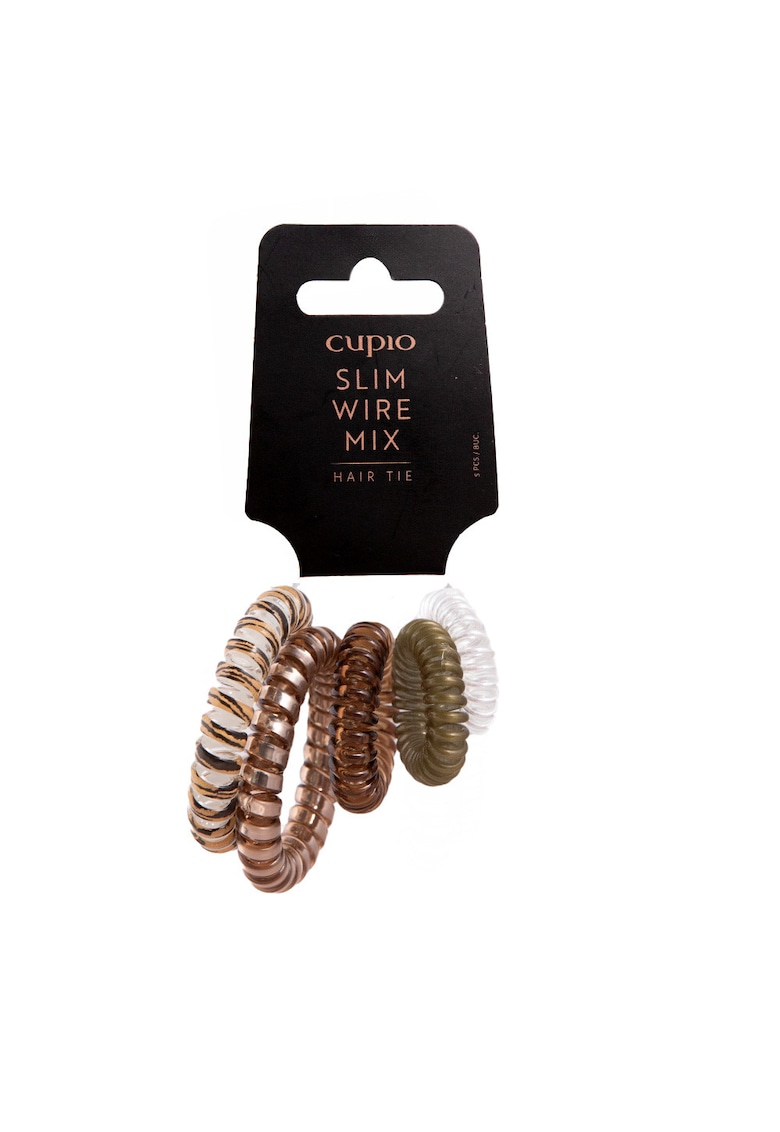 Cupio Set 5 elastice par spirala - Ponytail Mix