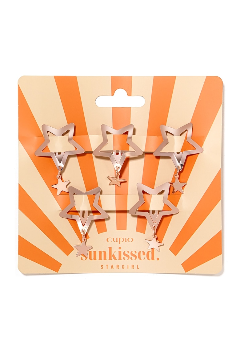 Set 5 agrafe de par metalice Sunkissed. - Stargirl